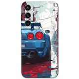 Gramaphone Galaxy S24 Plus ile Uyumlu Araba Desenli Telefon Kılıfı + Ekran Koruyucu - 5761