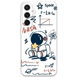 Gramaphone Galaxy S24 Plus ile Uyumlu Astronot Desenli Telefon Kılıfı + Ekran Koruyucu - 5858