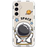 Gramaphone Galaxy S24 Plus ile Uyumlu Astronot Desenli Telefon Kılıfı + Ekran Koruyucu - 5865