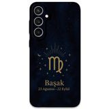 Gramaphone Galaxy S24 Plus ile Uyumlu Başak Burcu Desenli Telefon Kılıfı + Ekran Koruyucu - 5773