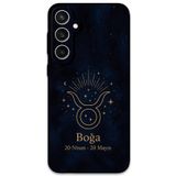 Gramaphone Galaxy S24 Plus ile Uyumlu Boğa Burcu Desenli Telefon Kılıfı + Ekran Koruyucu - 5769