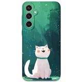 Gramaphone Galaxy S24 Plus ile Uyumlu Kedi Desenli Telefon Kılıfı + Ekran Koruyucu - 5781
