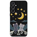 Gramaphone Galaxy S24 Plus ile Uyumlu Kedi Desenli Telefon Kılıfı + Ekran Koruyucu - 5809