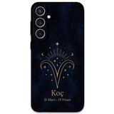 Gramaphone Galaxy S24 Plus ile Uyumlu Koç Burcu Desenli Telefon Kılıfı + Ekran Koruyucu - 5768