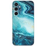 Gramaphone Galaxy S24 Plus ile Uyumlu Mermer Desenli Telefon Kılıfı + Ekran Koruyucu - 5818