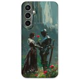 Gramaphone Galaxy S24 Plus ile Uyumlu Retro Desenli Telefon Kılıfı + Ekran Koruyucu - 5839