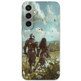 Gramaphone Galaxy S24 Plus ile Uyumlu Retro Desenli Telefon Kılıfı + Ekran Koruyucu - 5843