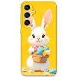 Gramaphone Galaxy S24 Plus ile Uyumlu Tavşan Desenli Telefon Kılıfı + Ekran Koruyucu - 5806