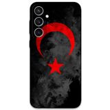 Gramaphone Galaxy S24 Plus ile Uyumlu Türk Bayrağı Desenli Telefon Kılıfı + Ekran Koruyucu - 5852