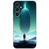 Gramaphone Galaxy S24 Plus ile Uyumlu Uzay Desenli Telefon Kılıfı + Ekran Koruyucu - 5864