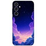 Gramaphone Galaxy S24 Plus ile Uyumlu Uzay Desenli Telefon Kılıfı + Ekran Koruyucu - 5867
