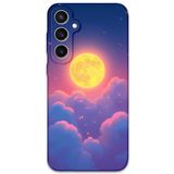 Gramaphone Galaxy S24 Plus ile Uyumlu Uzay Desenli Telefon Kılıfı + Ekran Koruyucu - 5869