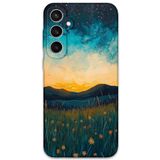 Gramaphone Galaxy S24 Plus ile Uyumlu Uzay Desenli Telefon Kılıfı + Ekran Koruyucu - 5871