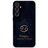 Gramaphone Galaxy S24 Plus ile Uyumlu Yengeç Burcu Desenli Telefon Kılıfı + Ekran Koruyucu - 5771