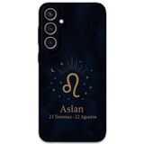 Gramaphone Galaxy S24 Plus Uyumlu Aslan Burcu Desenli Telefon Kılıfı + Ekran Koruyucu - 5772