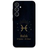 Gramaphone Galaxy S24 Plus Uyumlu Balık Burcu Desenli Telefon Kılıfı + Ekran Koruyucu - 5779