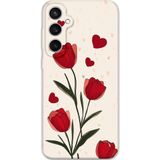 Gramaphone Galaxy S24 Plus Uyumlu Çiçek Desenli Telefon Kılıfı + Ekran Koruyucu - 5789