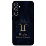 Gramaphone Galaxy S24 Plus Uyumlu İkizler Burcu Desenli Telefon Kılıfı + Ekran Koruyucu - 5770