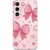 Gramaphone Galaxy S24 Plus Uyumlu Kurdele Desenli Telefon Kılıfı + Ekran Koruyucu - 5803