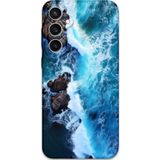 Gramaphone Galaxy S24 Plus Uyumlu Mermer Desenli Telefon Kılıfı + Ekran Koruyucu - 5810