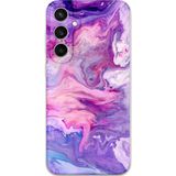 Gramaphone Galaxy S24 Plus Uyumlu Mermer Desenli Telefon Kılıfı + Ekran Koruyucu - 5813