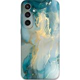 Gramaphone Galaxy S24 Plus Uyumlu Mermer Desenli Telefon Kılıfı + Ekran Koruyucu - 5814