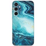 Gramaphone Galaxy S24 Plus Uyumlu Mermer Desenli Telefon Kılıfı + Ekran Koruyucu - 5818