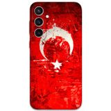 Gramaphone Galaxy S24 Plus Uyumlu Türk Bayrağı Desenli Telefon Kılıfı + Ekran Koruyucu - 5847