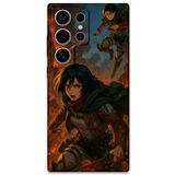 Gramaphone Galaxy S24 Ultra ile Uyumlu Anime Desenli Telefon Kılıfı + Ekran Koruyucu - 5744