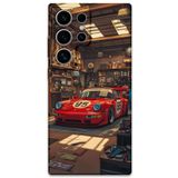 Gramaphone Galaxy S24 Ultra ile Uyumlu Araba Desenli Telefon Kılıfı + Ekran Koruyucu - 5759