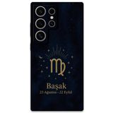 Gramaphone Galaxy S24 Ultra ile Uyumlu Başak Burcu Desenli Telefon Kılıfı + Ekran Koruyucu - 5773