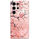 Gramaphone Galaxy S24 Ultra ile Uyumlu Çiçek Desenli Telefon Kılıfı + Ekran Koruyucu - 5805