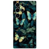 Gramaphone Galaxy S24 Ultra ile Uyumlu Kelebek Desenli Telefon Kılıfı + Ekran Koruyucu - 5791