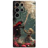 Gramaphone Galaxy S24 Ultra ile Uyumlu Retro Desenli Telefon Kılıfı + Ekran Koruyucu - 5838