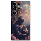 Gramaphone Galaxy S24 Ultra ile Uyumlu Retro Desenli Telefon Kılıfı + Ekran Koruyucu - 5845
