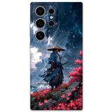 Gramaphone Galaxy S24 Ultra ile Uyumlu Samuray Desenli Telefon Kılıfı + Ekran Koruyucu - 5825