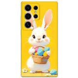 Gramaphone Galaxy S24 Ultra ile Uyumlu Tavşan Desenli Telefon Kılıfı + Ekran Koruyucu - 5806