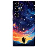 Gramaphone Galaxy S24 Ultra ile Uyumlu Uzay Desenli Telefon Kılıfı + Ekran Koruyucu - 5863