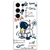 Gramaphone Galaxy S24 Ultra Uyumlu Astronot Desenli Telefon Kılıfı + Ekran Koruyucu - 5858