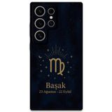 Gramaphone Galaxy S24 Ultra Uyumlu Başak Burcu Desenli Telefon Kılıfı + Ekran Koruyucu - 5773