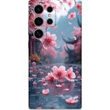 Gramaphone Galaxy S24 Ultra Uyumlu Çiçek Desenli Telefon Kılıfı + Ekran Koruyucu - 5794