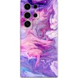Gramaphone Galaxy S24 Ultra Uyumlu Mermer Desenli Telefon Kılıfı + Ekran Koruyucu - 5813