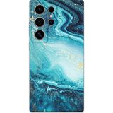 Gramaphone Galaxy S24 Ultra Uyumlu Mermer Desenli Telefon Kılıfı + Ekran Koruyucu - 5818