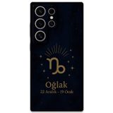 Gramaphone Galaxy S24 Ultra Uyumlu Oğlak Burcu Desenli Telefon Kılıfı + Ekran Koruyucu - 5777