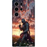 Gramaphone Galaxy S24 Ultra Uyumlu Retro Desenli Telefon Kılıfı + Ekran Koruyucu - 5842