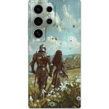 Gramaphone Galaxy S24 Ultra Uyumlu Retro Desenli Telefon Kılıfı + Ekran Koruyucu - 5843