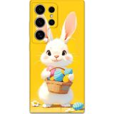 Gramaphone Galaxy S24 Ultra Uyumlu Tavşan Desenli Telefon Kılıfı + Ekran Koruyucu - 5806