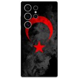 Gramaphone Galaxy S24 Ultra Uyumlu Türk Bayrağı Desenli Telefon Kılıfı + Ekran Koruyucu - 5852
