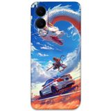 Gramaphone Galaxy S25 Edge ile Uyumlu Araba Desenli Telefon Kılıfı + Ekran Koruyucu - 5764