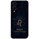 Gramaphone Galaxy S25 Edge ile Uyumlu Aslan Burcu Desenli Telefon Kılıfı + Ekran Koruyucu - 5772